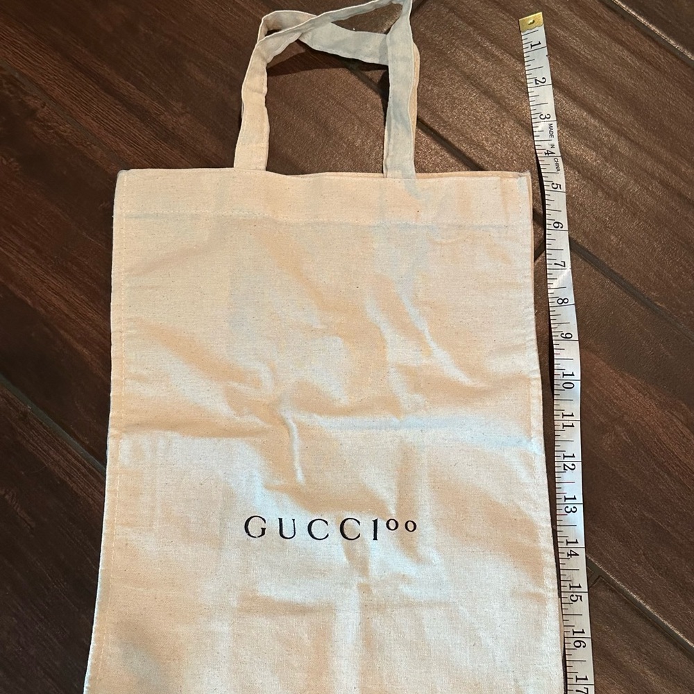 Large Gucci Dust Gift Canvas Beige Tote Bag